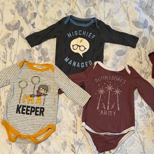 Harry Potter Long sleeved onesies 0-3M